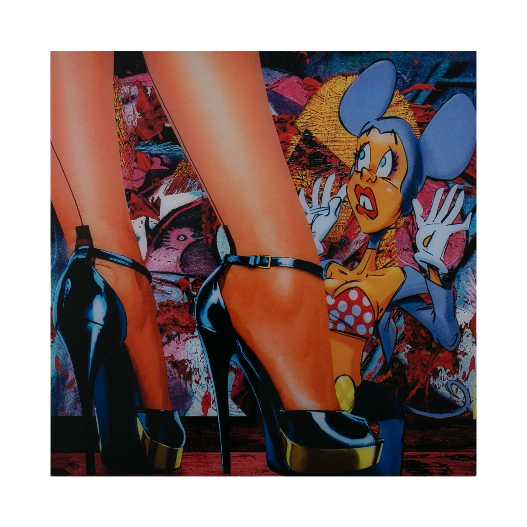 Harley tavla 100x100cm Dont be afraid of high heels