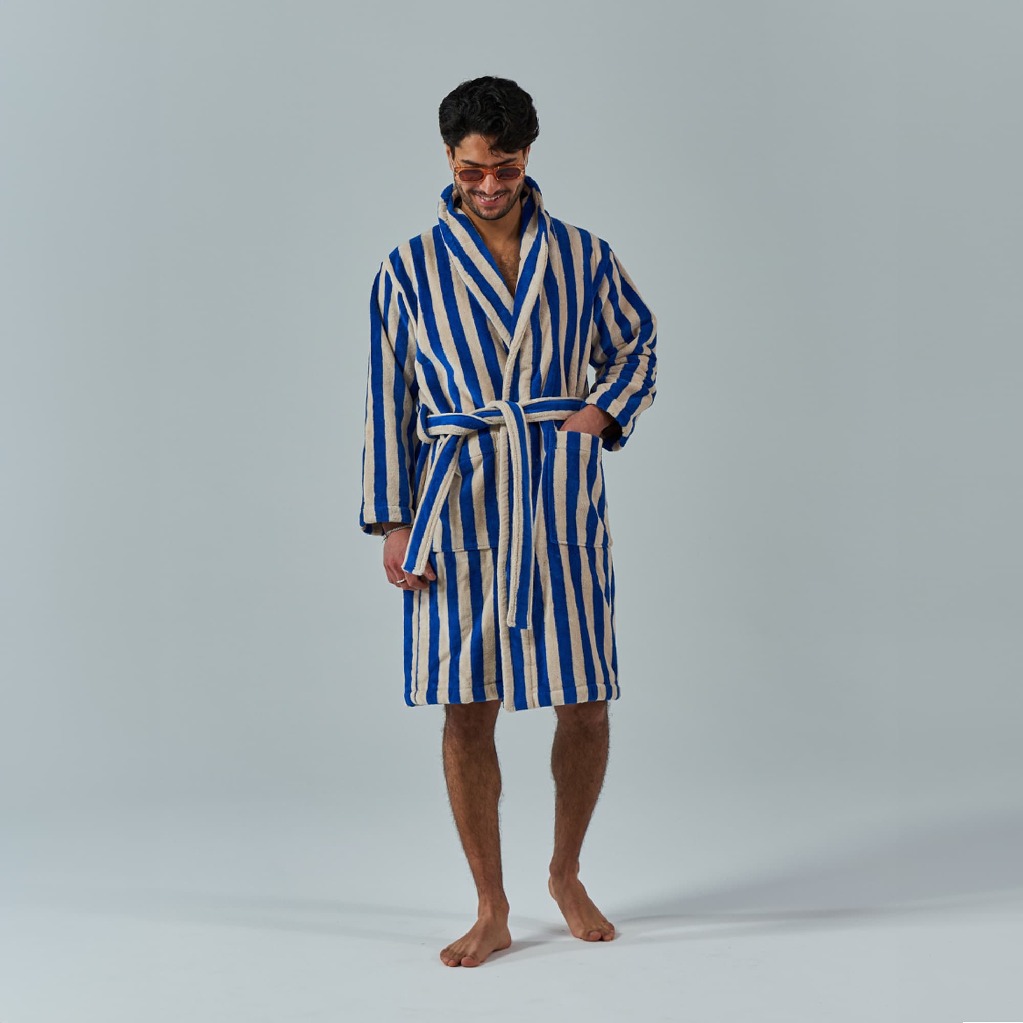 Roy Robe Blue & Sand